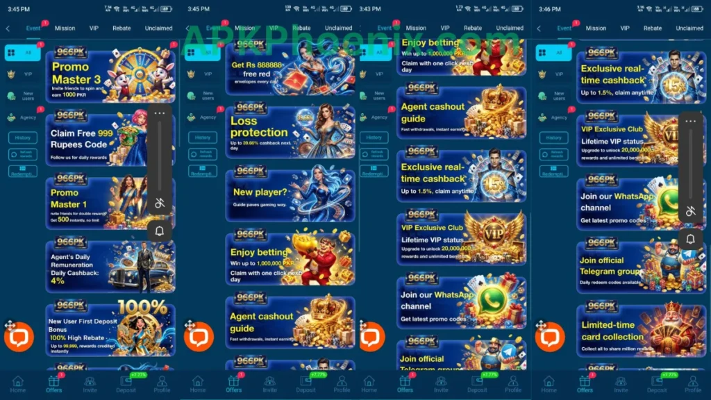 966PK Game App promotion center of game.