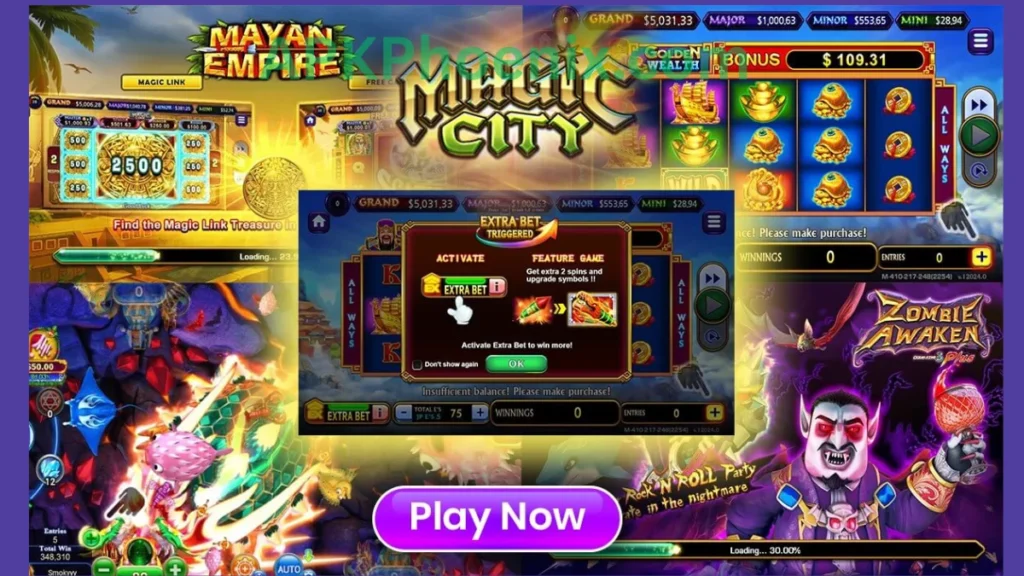 Magic City 777 APK Login interface of game